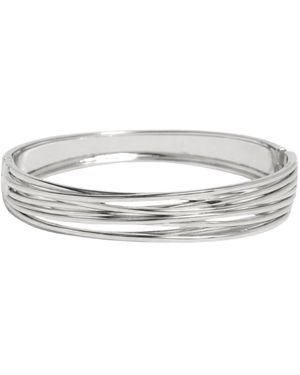 Uchi and Soto Nami Twist Bangle - Metallic