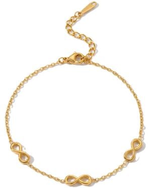 Elk & Bloom 14K Infinity Loop Chain Bracelet - Metallic