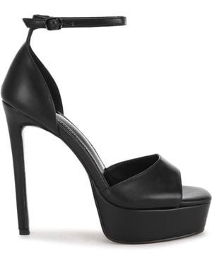 Rag & Co Marshis Towering Platform Heel Sandals - Black