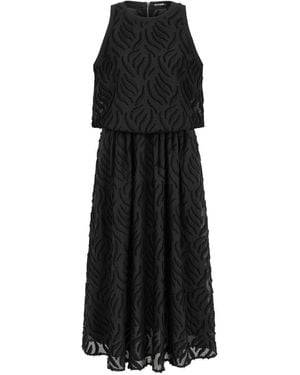 Nocturne Maxi Dress With Halter Neck - Black