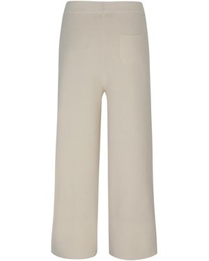 CALLAITE Cashmere Wide Leg Pants - Natural