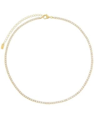 BY EDA DOGAN Dainty Tennis Choker - Metallic