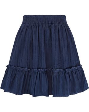 Lula-Ru Ida Cotton Skirt - Blue