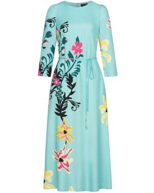 Marianna Déri Floral Maxi Dress - Blue