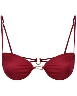 Bianca Resortwear Calla Bikini Top - Red
