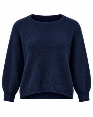 Luella Fashion Bettina Short Alpaca Jumper - Blue