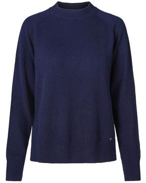 tirillm Aida Cashmere Raglan Pullover - Blue