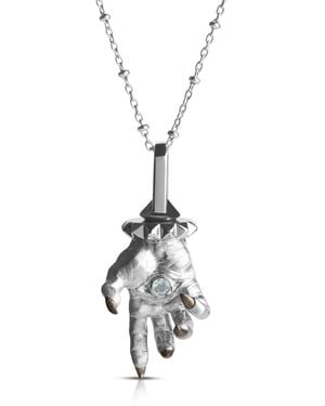 Kasun Hand Of The Protector Pendant - Metallic