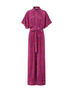 Emma Wallace Shay Jumpsuit -Kaleidoscope Print - Purple