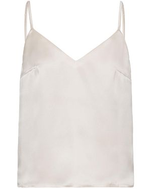 Anse Victorin Anna Silk Top - White