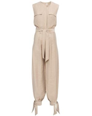 SÉLONE Loen Balloon Jumpsuit - Natural