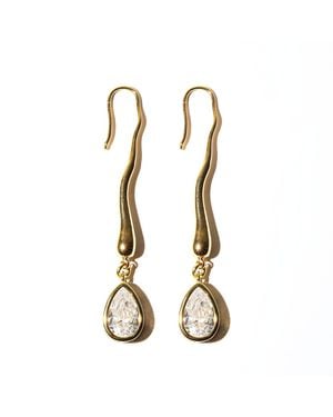 Studio Baloge Suspendue Goutte Earrings - Metallic