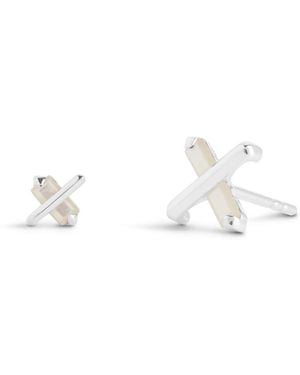 Kasun Butterfly Kiss Earrings - White