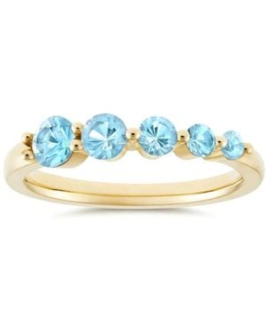 Dinny Hall Shuga Swiss Topaz Graduated Ring - Blue