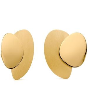 Joidart Large Golden Earrings Eclipse - Natural