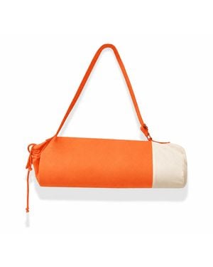 Kedgeree Design Cotton Yoga Bag With Adjustable Strap - Orange