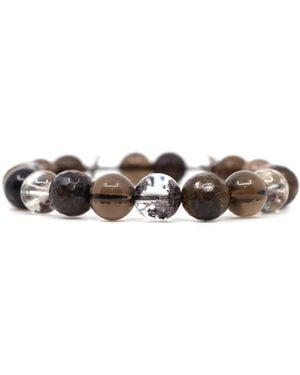 Shar Oke Bronzite, Smoky Quartz & Lodolite Bracelet - Brown
