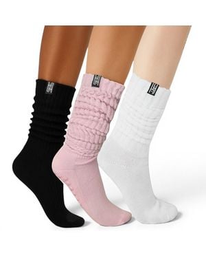 HIGH HEEL JUNGLE by KATHRYN EISMAN Scrunch Grip Sock - Pink