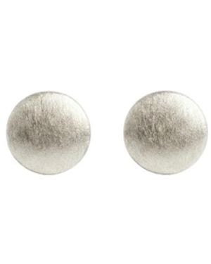 Gutta Design Point Earring Rhodium Plated - White
