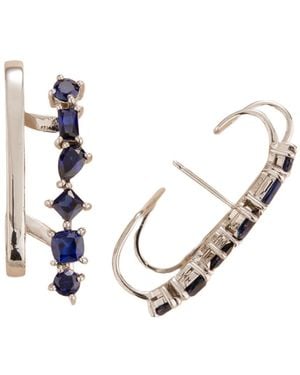 Juvetti Serene Earrings With Sapphire Set - Metallic