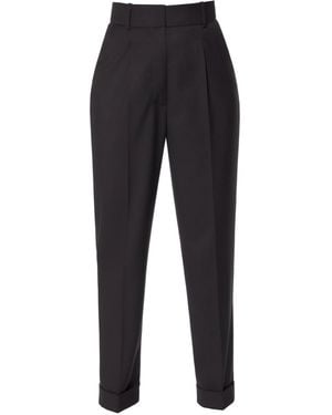 AGGI by HALEWSKI Kelly Rich Tailored Trousers With Cuffs - Black
