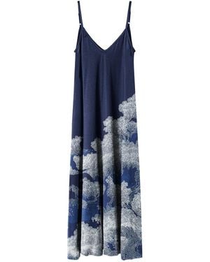 Aloha From Deer Waves Maxi Dress - Blue