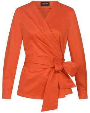 Marianna Déri Wrap Blouse - Orange