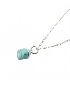 Sophelia Raw December Birthstone Sterling Necklace - Blue