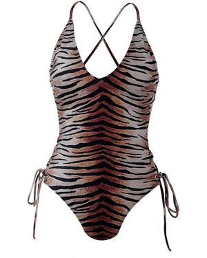 Cherina Beachwear Llc Ibiza Swimsuit - Brown