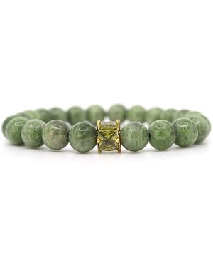 Shar Oke Chrome Diopside & Cubic Zirconia Bracelet - Green