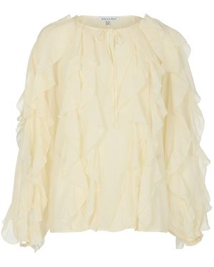 Lily and Lionel Neutrals Sophie All Over Ruffle Blouse - Natural