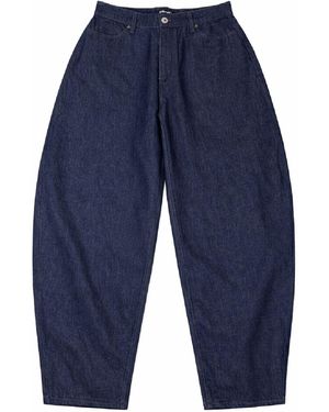 Win Out Balloon Denim Trousers - Blue