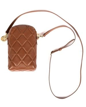 SJW BAGS LONDON Orée Quilted Leather Small Crossbody Bag - Brown