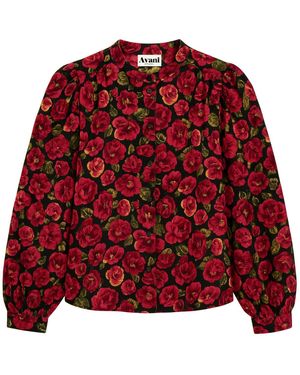 AVANI Apparel Hortensia Blouse - Red