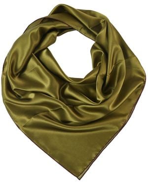 Soft Strokes Silk Pure Silk Scarf Tree Solid Colour Collection Small - Green