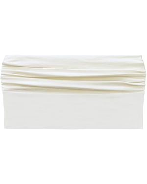 NUAJE NUAJE Isabelle Ruched Bikini Tube Top - White