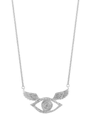 Sophie Simone Designs Necklace Wings Eye - Metallic
