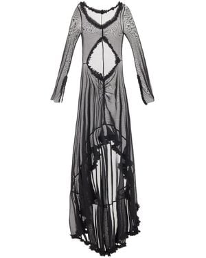 Siren Swimwear Siren Santa Teresa Ruffle Mermaid Gown Coverup - Black