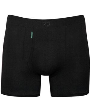 Zd - Zero Defects Heracles Fly Front Boxer – Maximum Softness For Sensitive Skin - Black