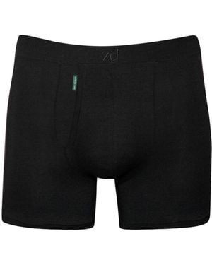 Zd - Zero Defects Heracles Fly Front Boxer – Maximum Softness For Sensitive Skin - Black