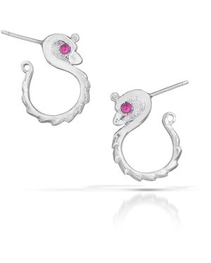 Seth Michael Studio Mini Quail Earrings - Metallic