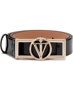 Ilvi Agathe Patent Leather Belt - Black