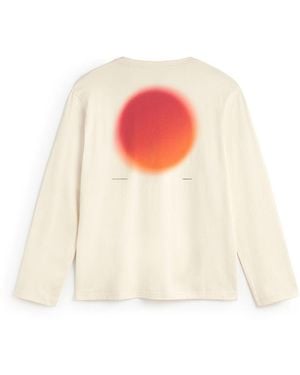 Thinking Mu Long Sleeve Solar Mision Emilio R T-Shirt - White