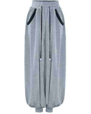 Vestiaire d'un Oiseau Libre Wool Jersey Trousers - Blue