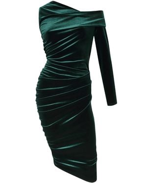 Me & Thee One Fell Swoop Velvet Dress - Black