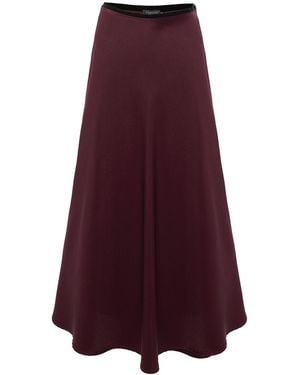 Exquise Justice A-Line Midi Skirt - Purple
