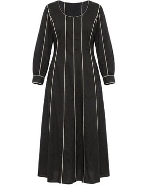 Adrift Clothing Eva Panelled Dress - Black