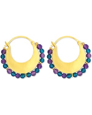 GEM BAZAAR Sapphire Bay Earrings - Blue