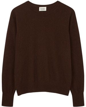 Loop Cashmere Cashmere Crew Neck Jumper - Brown