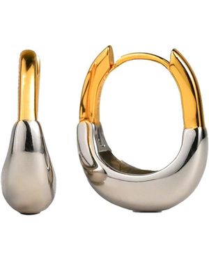 Zynnia Collective Dual Arc Hoops - Metallic
